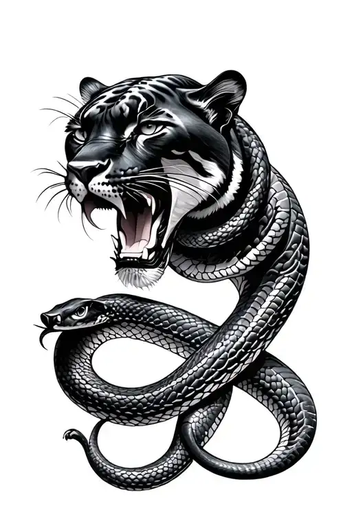 Snake And Panther