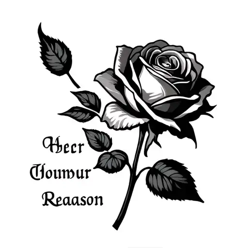 Rose On Side Of Hand By Thumb Reason Near With A Word On The Steam