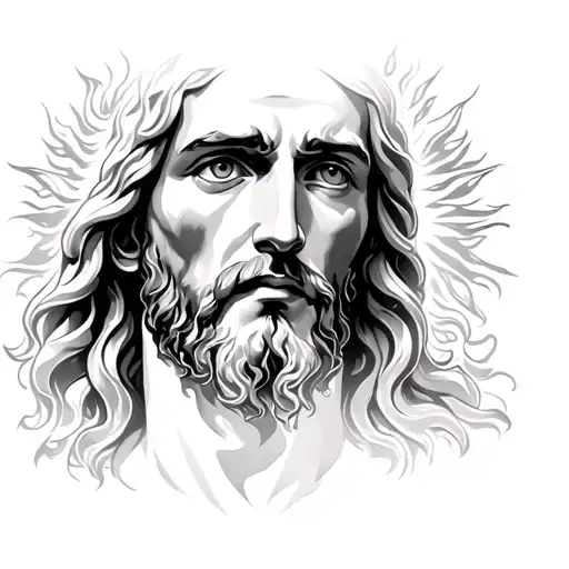 Jesus With Fiery Eyes