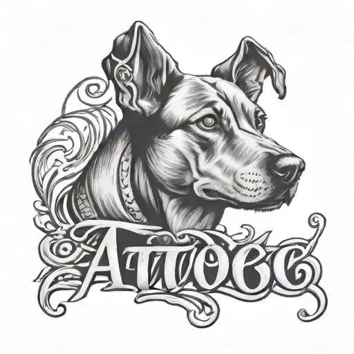 Dogs Name Written