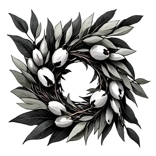 Olive Branch Wreath With 41 In The Middle