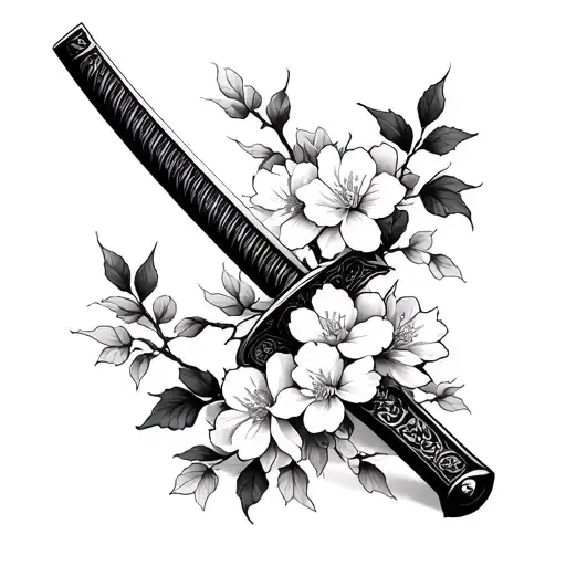 Cherry Blossoms Katana