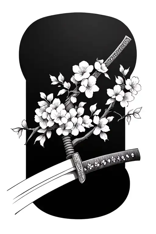 Cherry Blossoms Katana