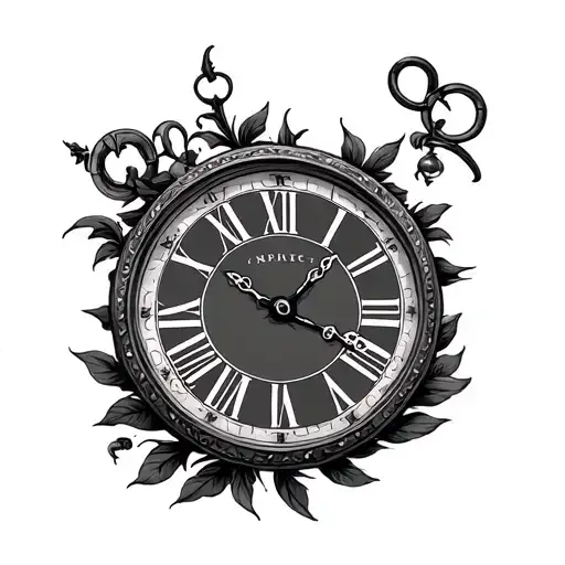 Clock With Roman Numerals