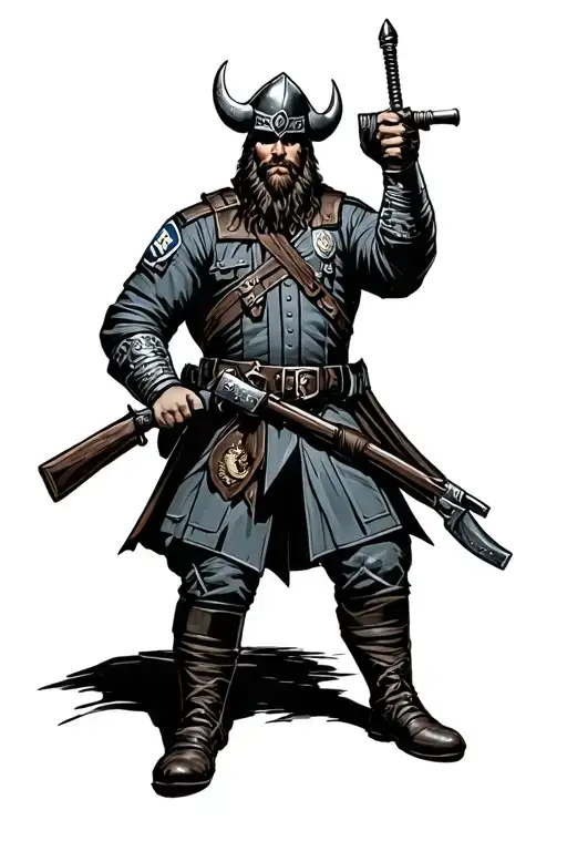 Viking Police Officer Marine Corps