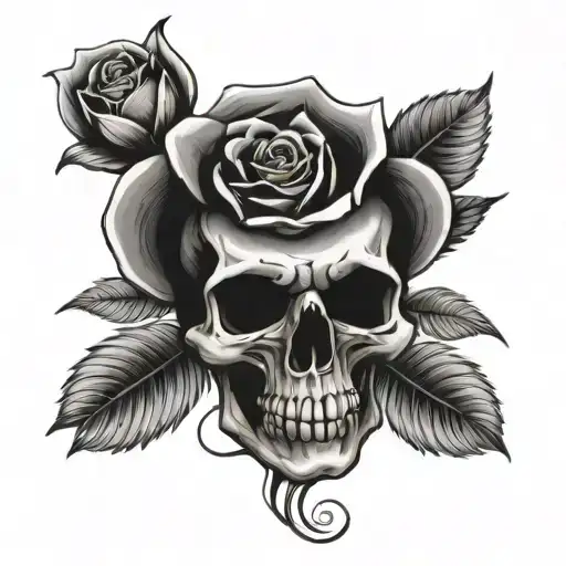 Skull Rose