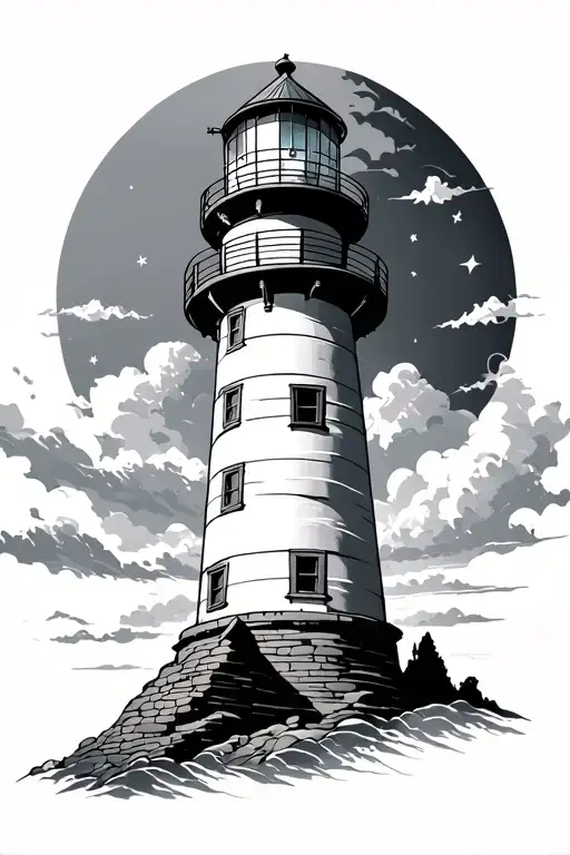 Lighthouse With Astronomical Observatory At The Top