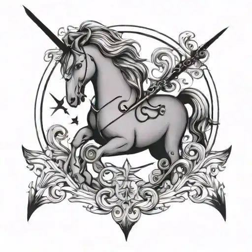 Sagittarius With Semi Colon