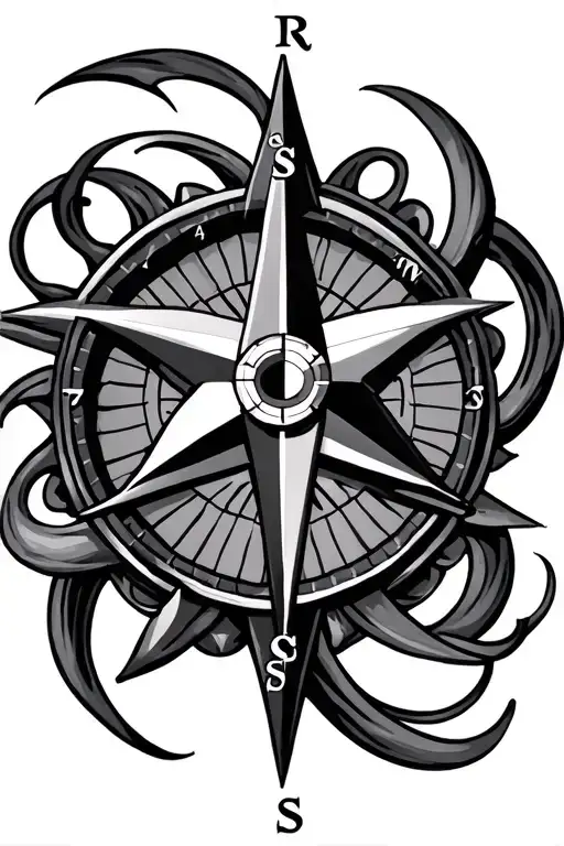 Compass Rose Intertwined