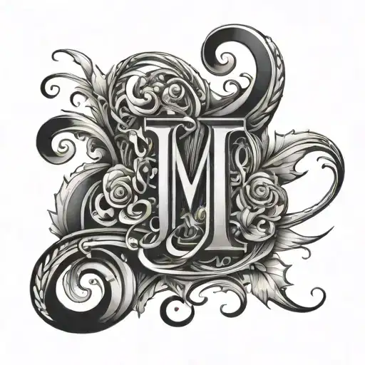 Make A Tatoo With The Letters J T M F M That Differ