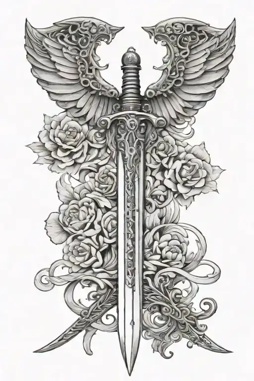 A Longsword With One Side Wing