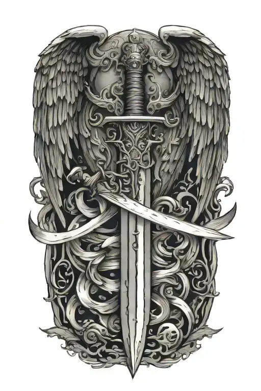 A Think Simple Longsword With One Side Wing