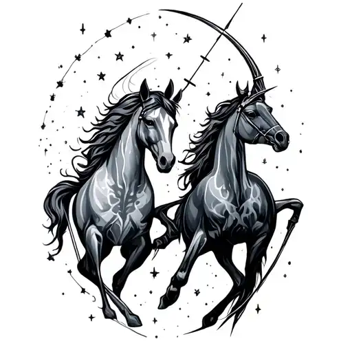 Constellation Aquarius And Sagittarius