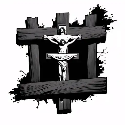 Christ 3 Crosses Mixed