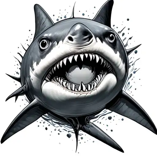 Birds Eye Veiw Of A Shark