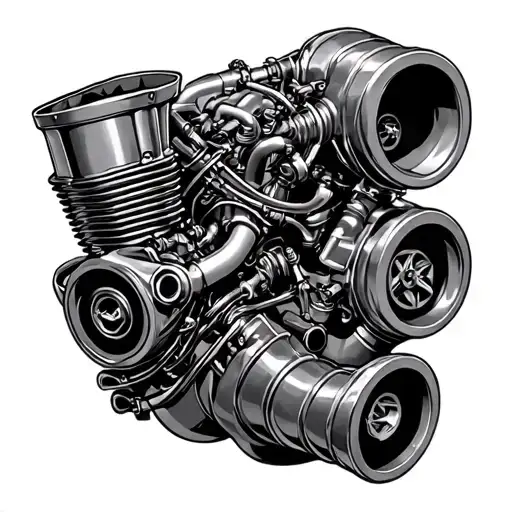 Twin Turbo Supercharged Engine