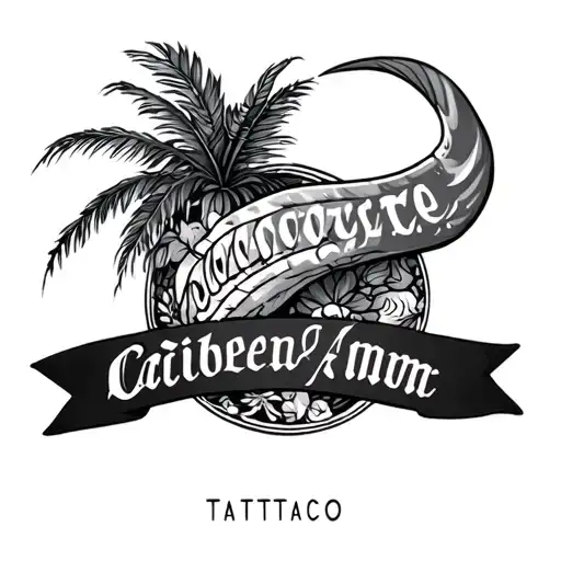 Caribbean Arm Tattoo Inspired