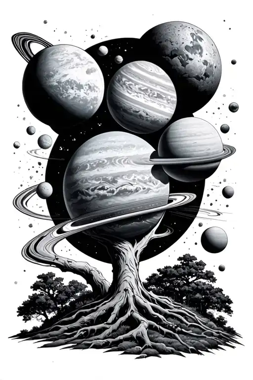 System Solar System Planets Tree