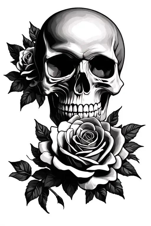 Skull And Roses