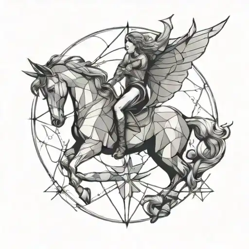 Sagittarius Aquarius Geometry