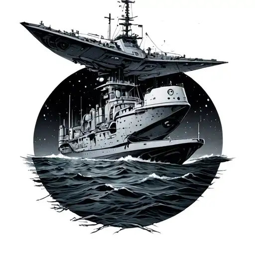 Removal By An Extraterrestrial Vessel Of The Mediterranean Sea And The World In The Background