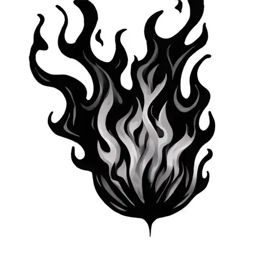 Flames With 337 Writen In It