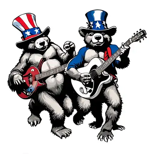 Trippy Grateful Dead With Dancing Bears Bertha Uncle Sam And The Turtles