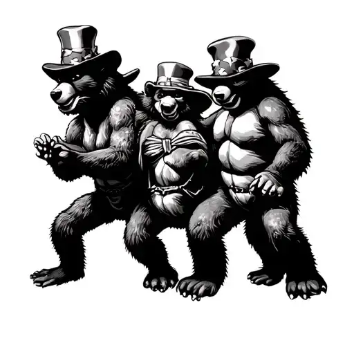 Trippy Grateful Dead With Dancing Bears Bertha Uncle Sam And The Turtles