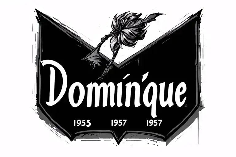 Dominique 1953 Eliane 1957 Horizontal Arrow