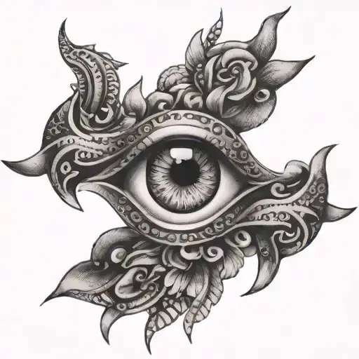 Hand Band Eyes Surrounded