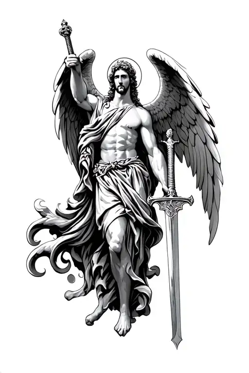 Saint Michael With Sword