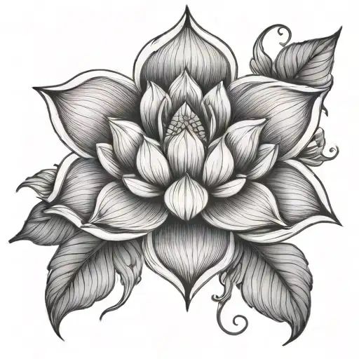 Infinity Knot And Lotus Flower