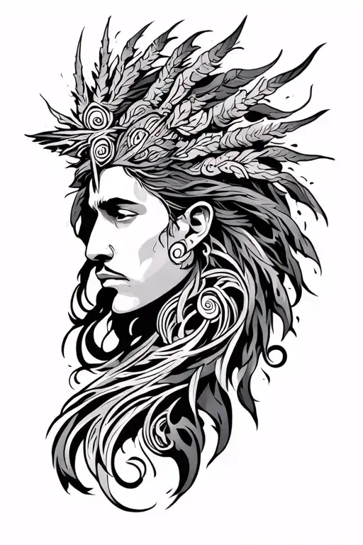 Sagitarius In Tribals Without Face With Jens Berit And Fred Listed Ones Names In It On Forearm