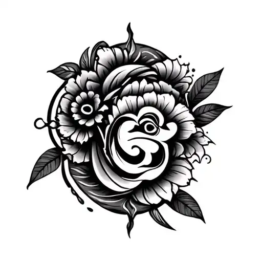 Bali Traditional Inspired Tattoo Design