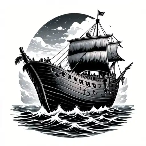 Noah's Ark With The Red Sea