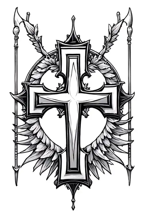 Cross Detailed Greek Cross