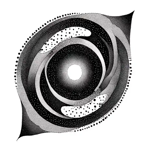 Abstract Shapes Dot Work Design