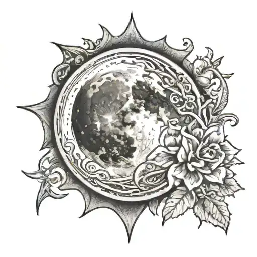 Good Partner Tattoo Moon