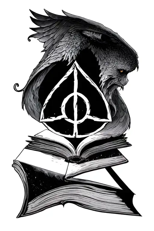Book And Harry Potter Deathly Hallows