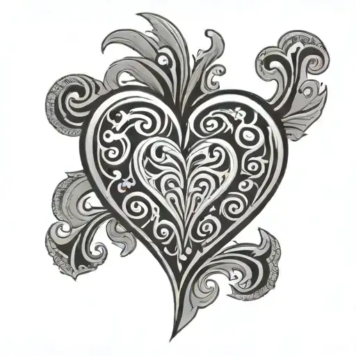 Trible Style Heart