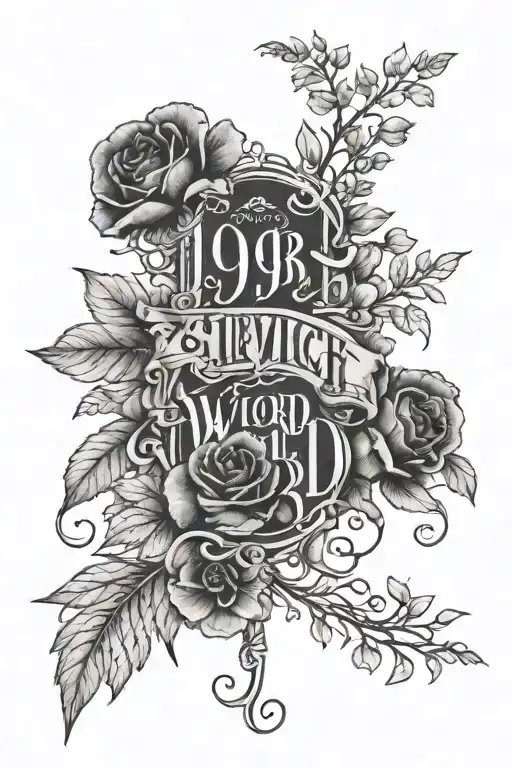 999 Roman Numeral Juice Wrld With Flower Blooming Llc In The Stem