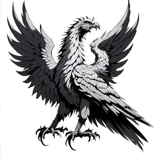 Phoenix With Deployed Wings