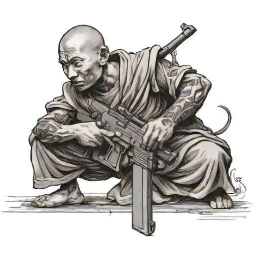 Monk With Ak 47