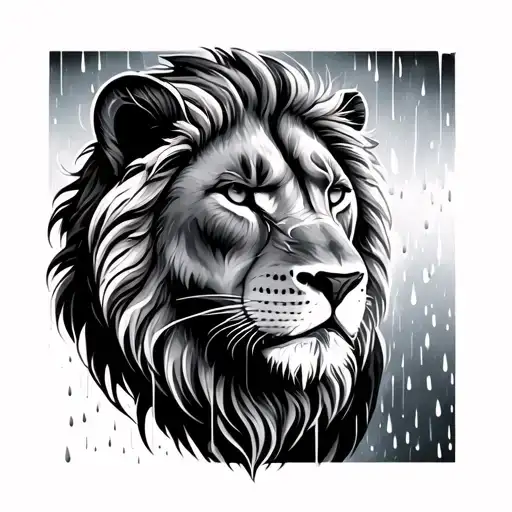 Leo And Rain Falling