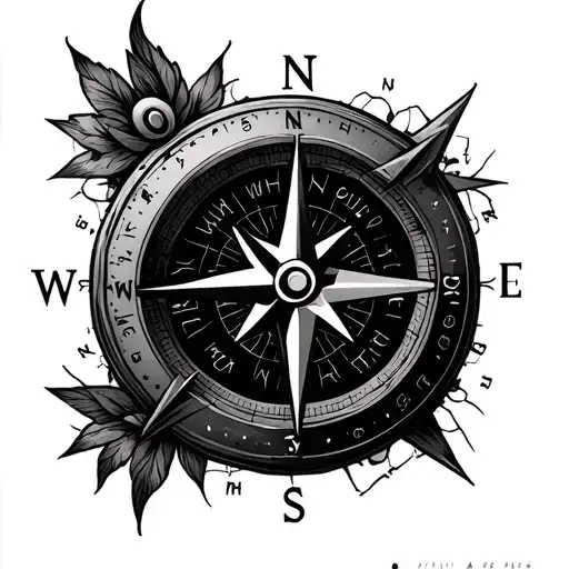 Maps Compass Intertwined