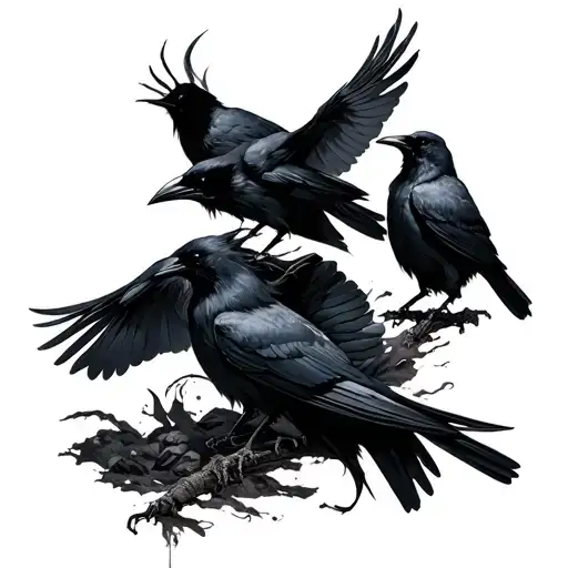 Itachi Uchiha With Crows