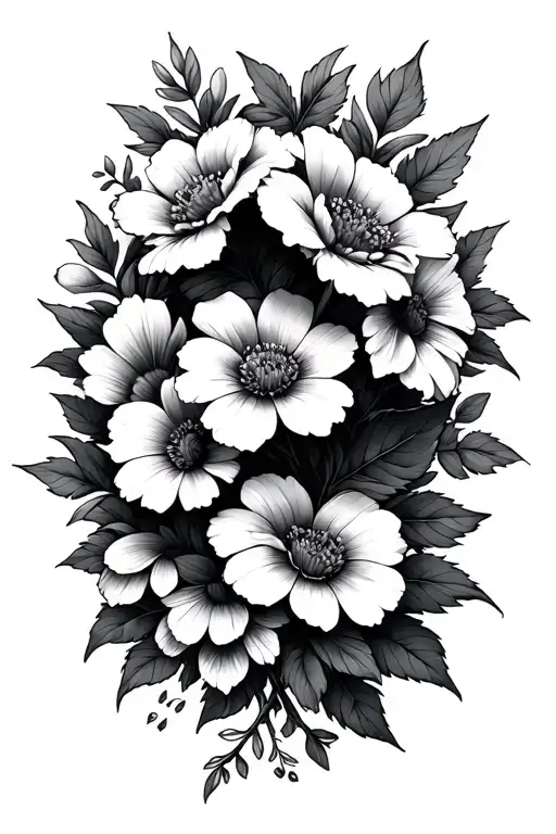 Memorial Flowers Growing