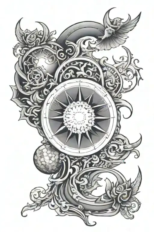 Ornamental Celestial Themed