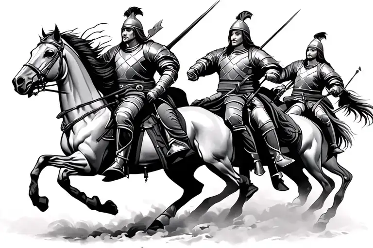 Hussar Warriors Riding