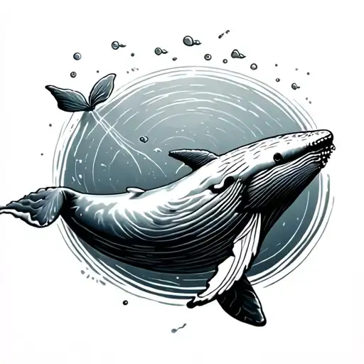 A Whale Swimming